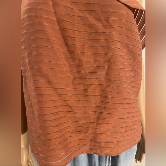 One-Shoulder Ruffle Top in Brown - Picture 2 of 6